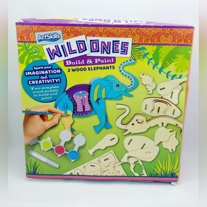 ArtSkills Wild Ones Build‎ & Paint Wood Elephant Craft Kit Children Kids Fun